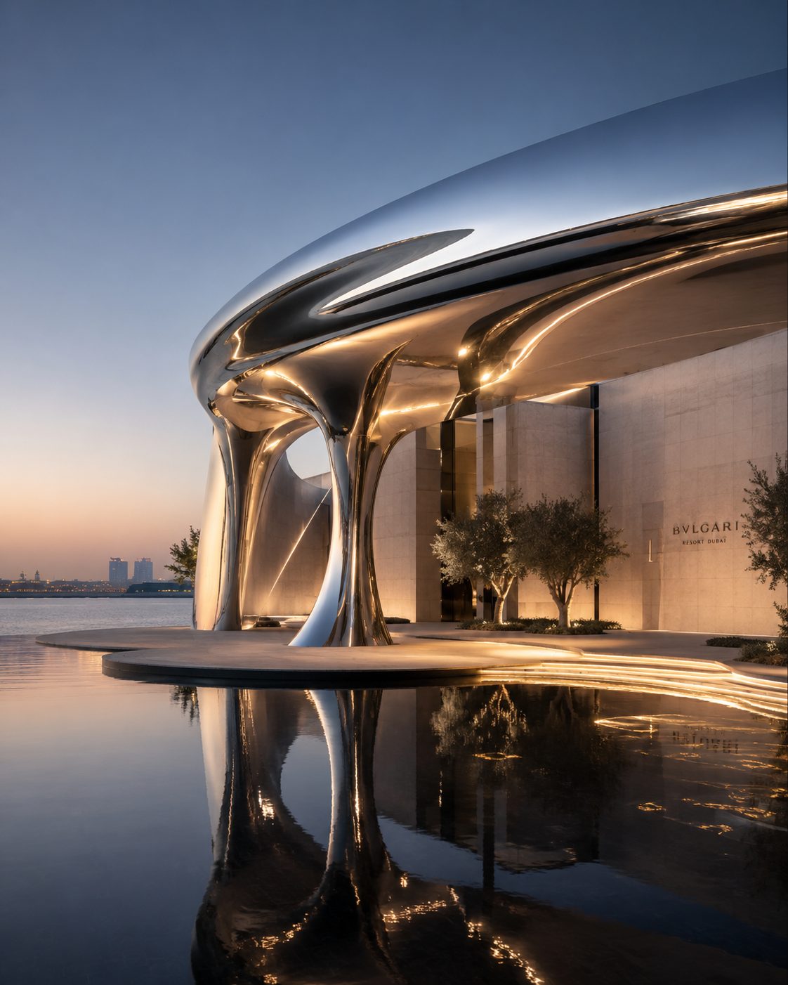 Bulgari Mirror Steel Canopy