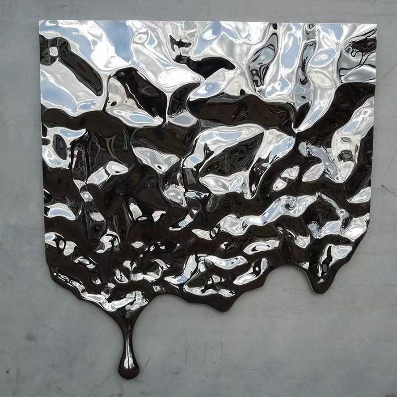Liquid Drip Dark Steel Art