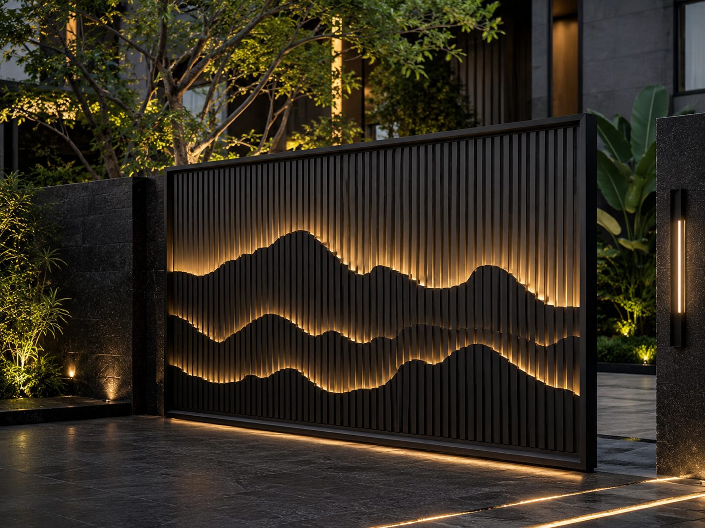 Mountain Relief Steel Gate