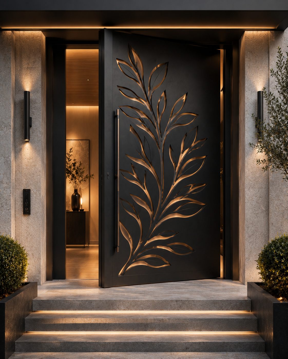 Steel Leaf Entry Door