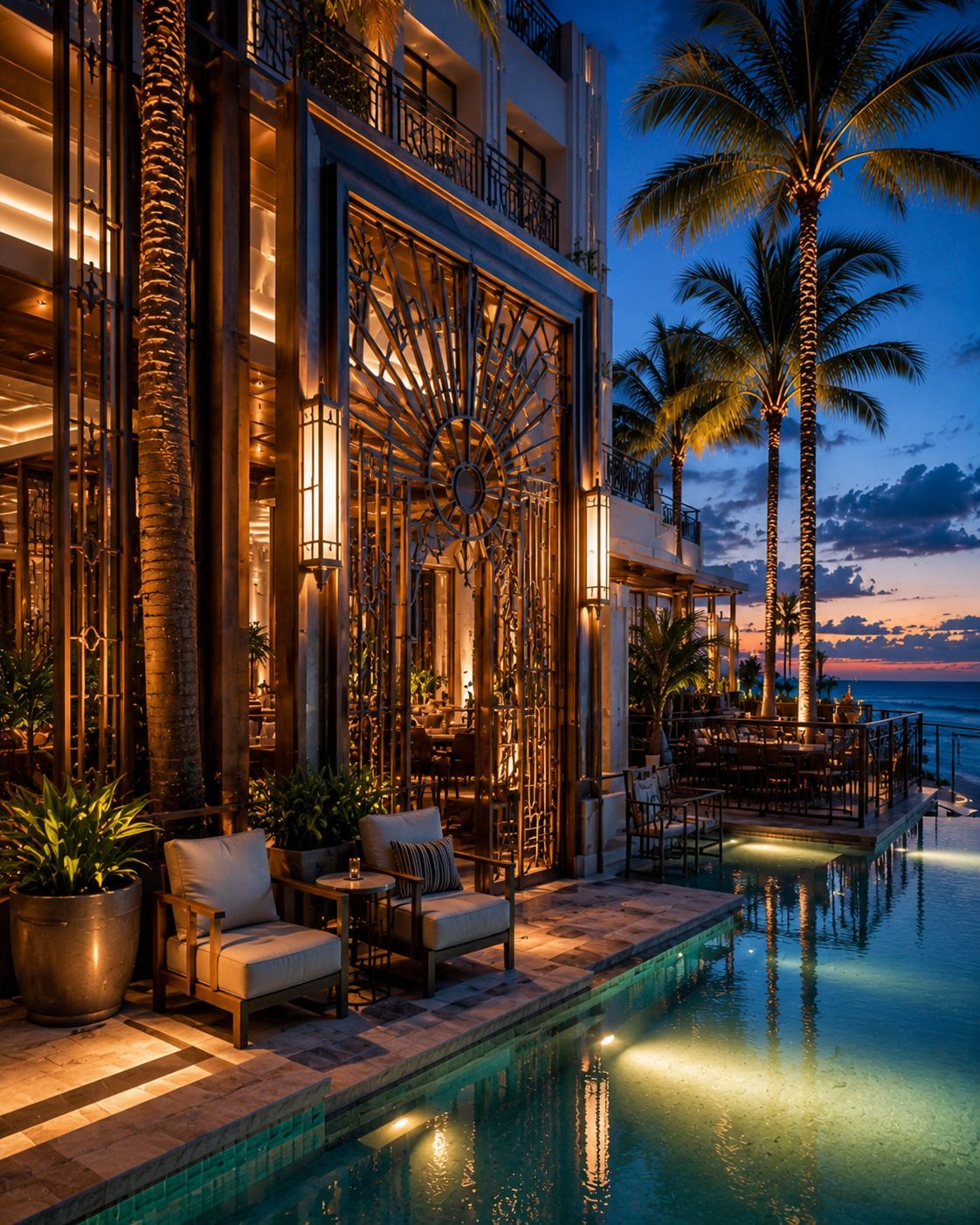 Pool Side View