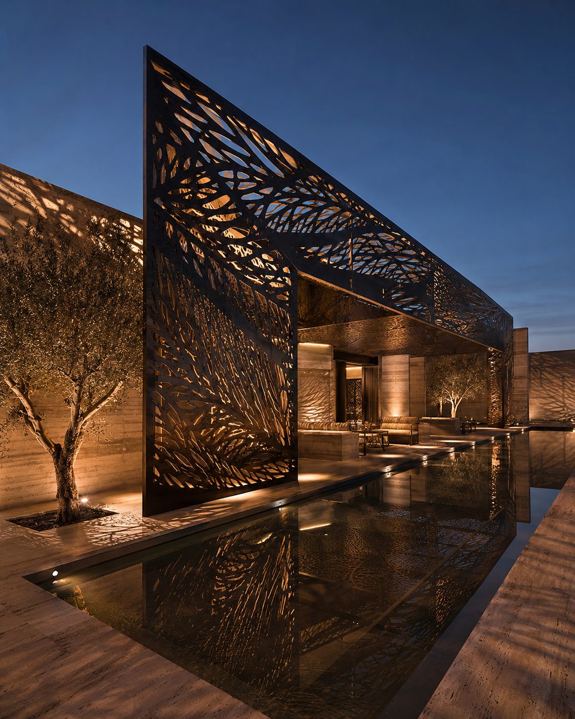 Pool Screen Facade