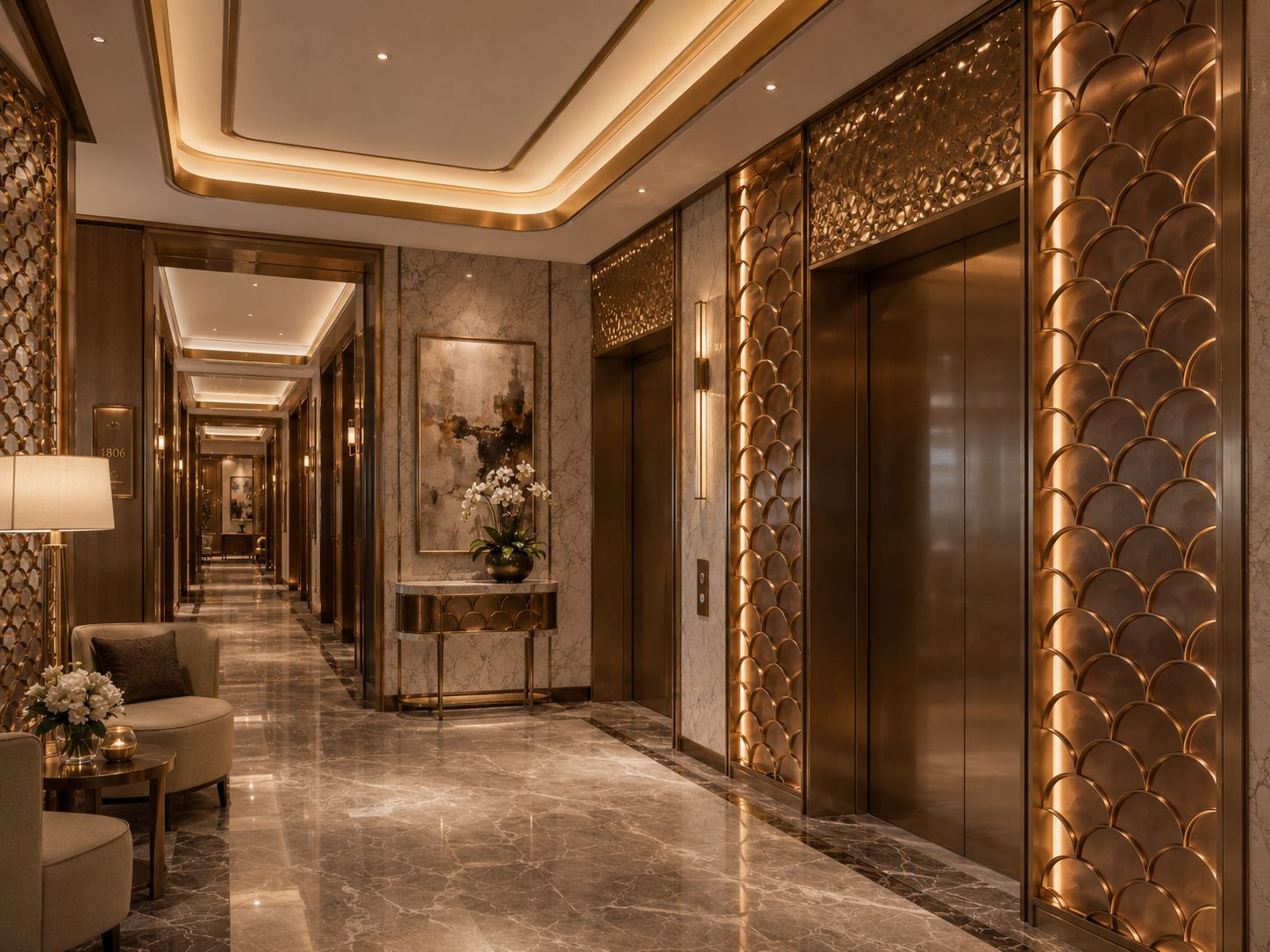 Scale Cladding Corridor