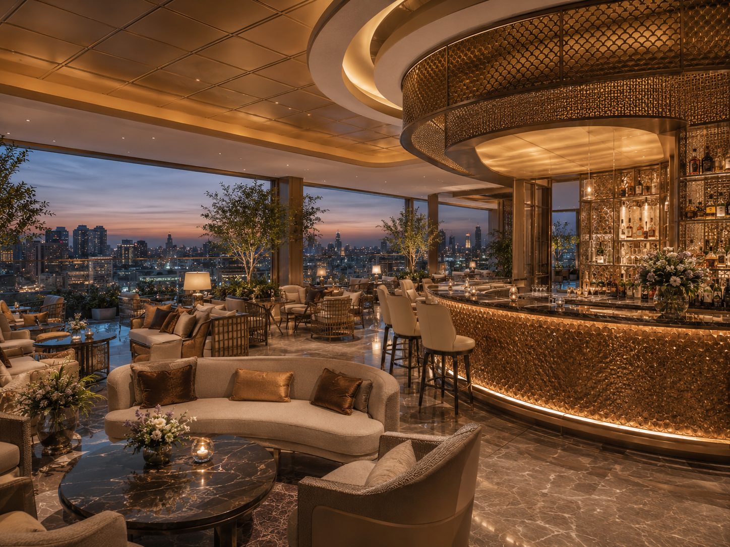 Scale Cladding Rooftop Bar