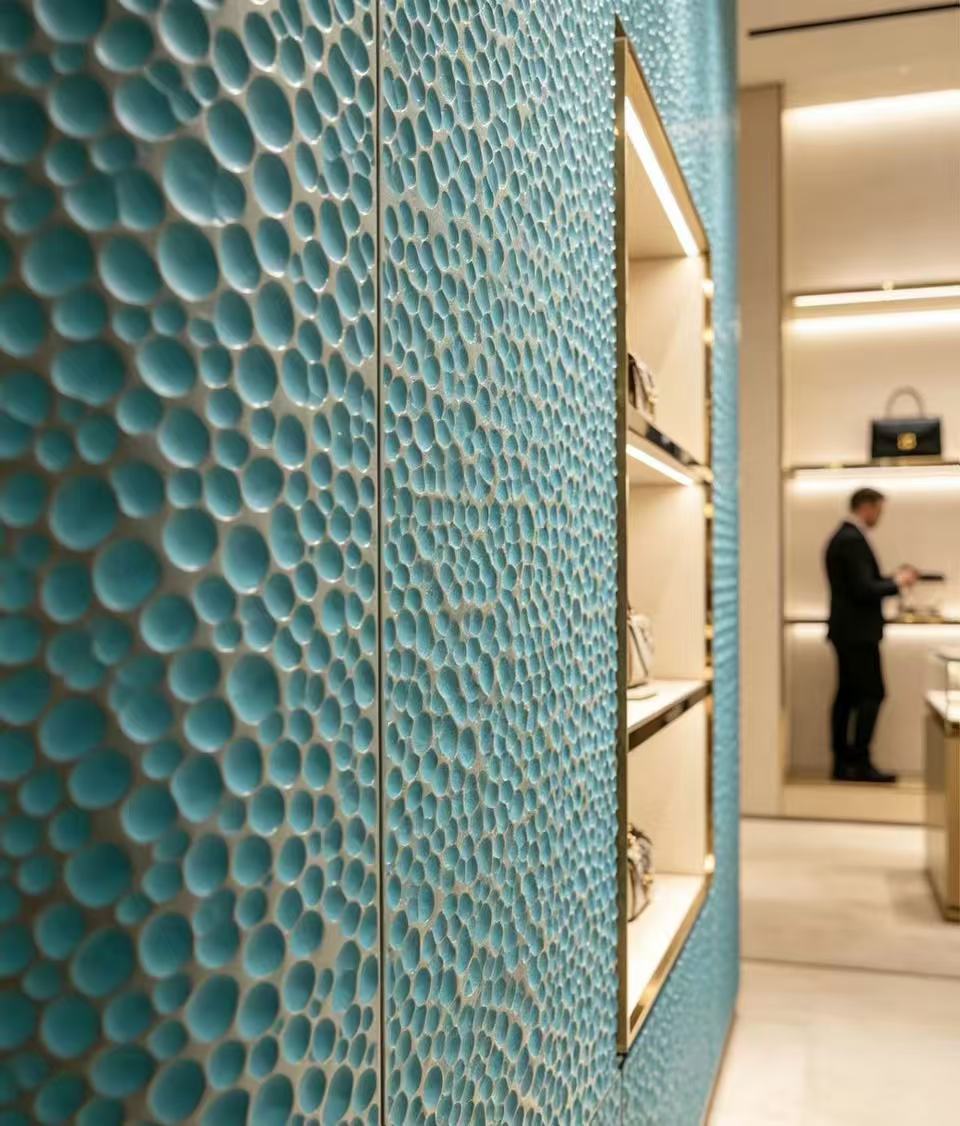 Boutique corner pebble