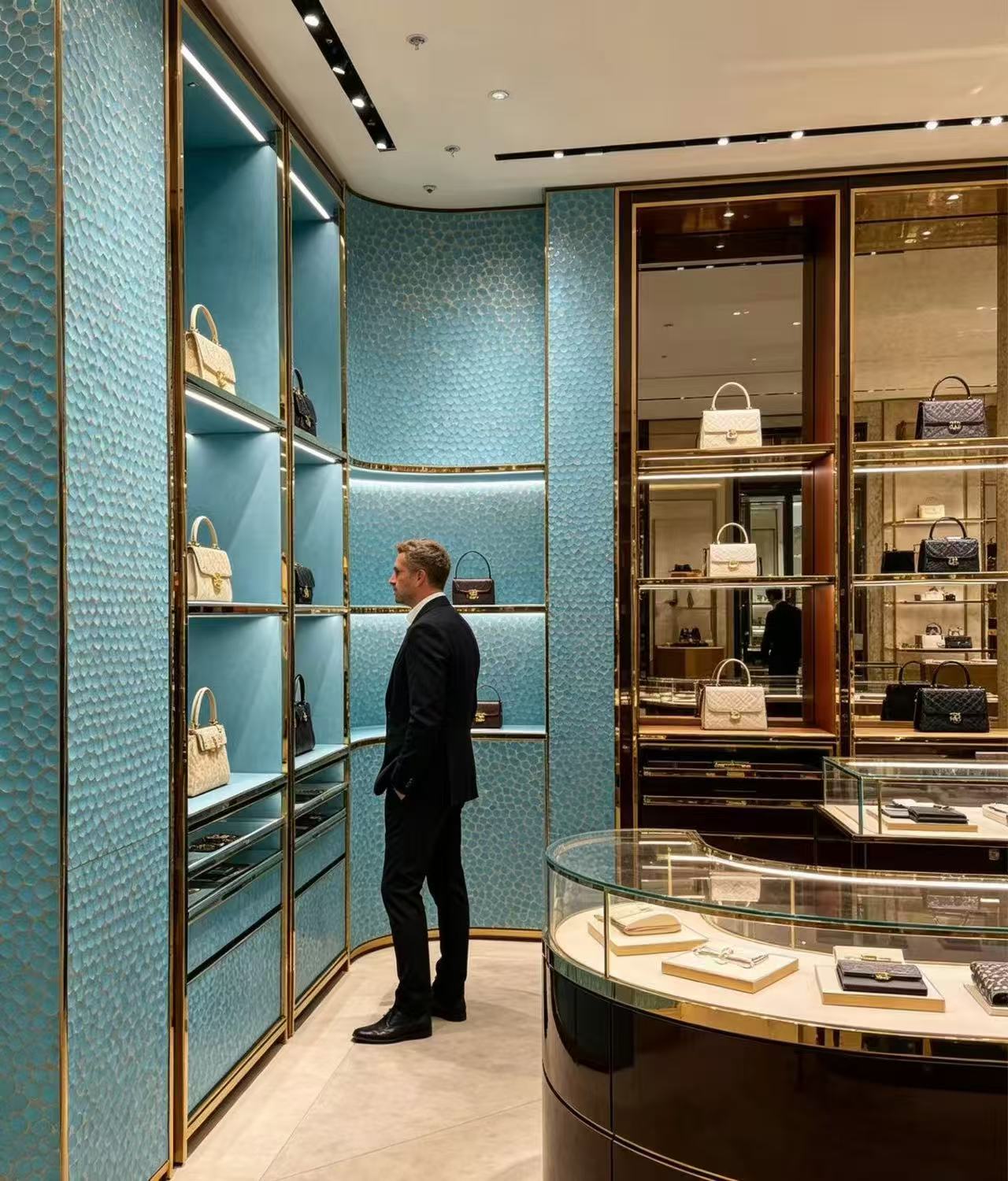 Boutique cladding gold frames