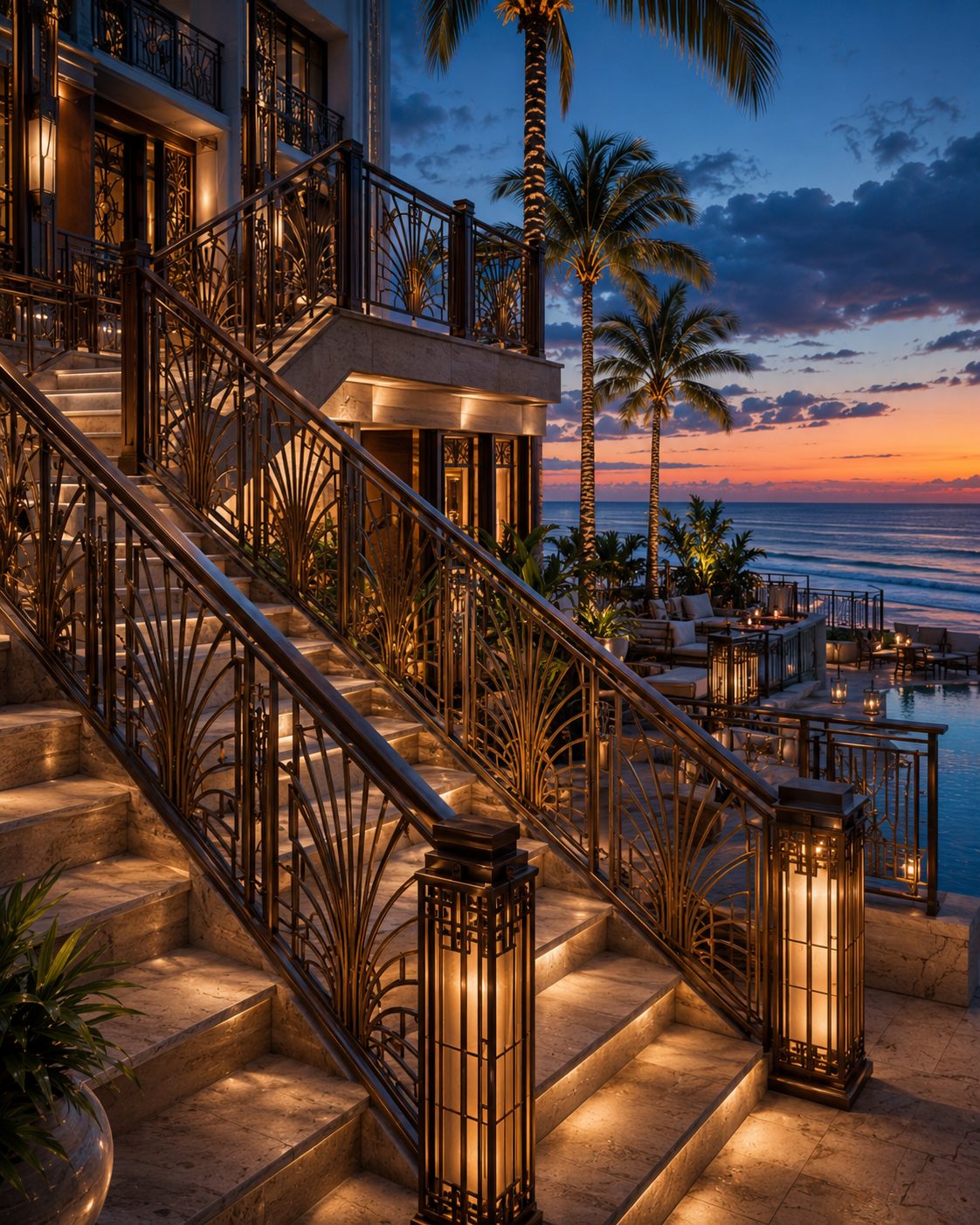 Art Deco Staircase Outdoor