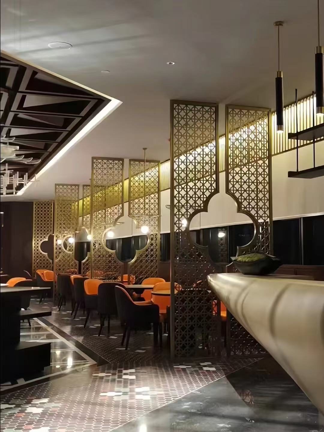 Brass Filigree Restaurant Side