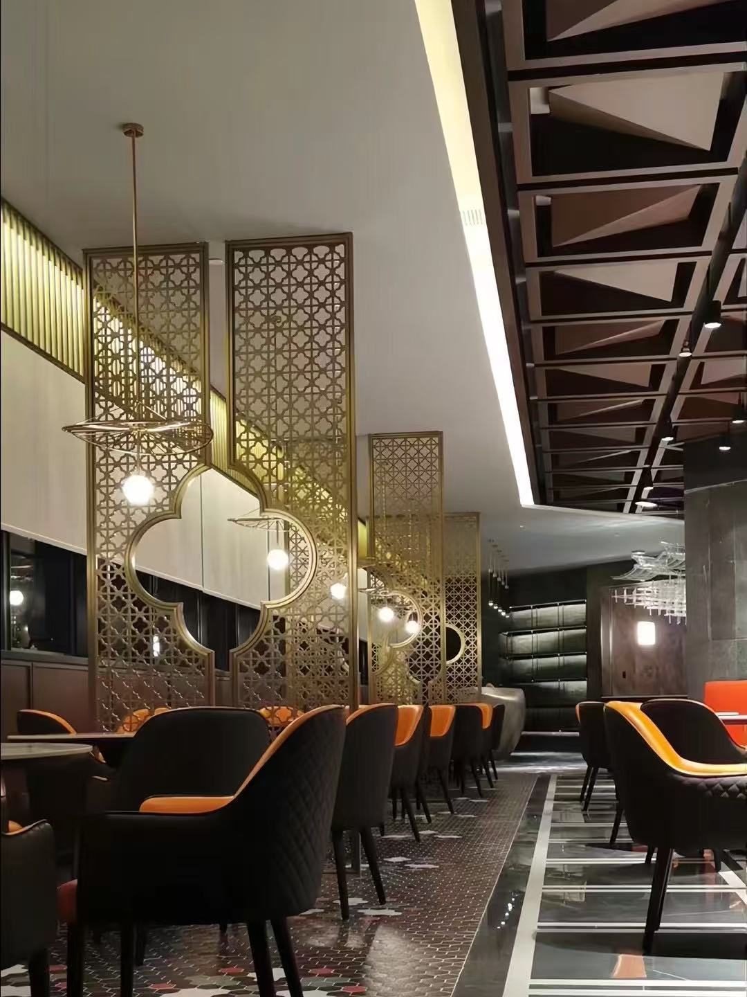Brass Partition Restaurant