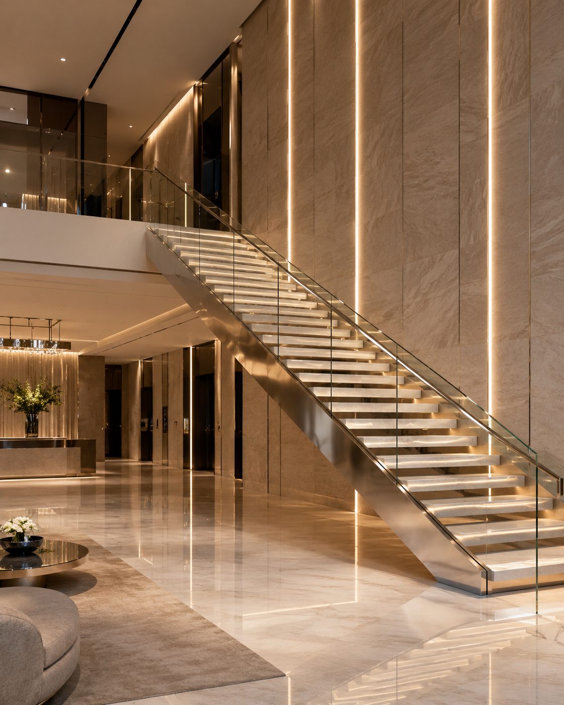 Floating Staircase — LED
